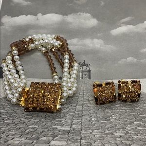 Vintage Hobe Bracelet and Earrings